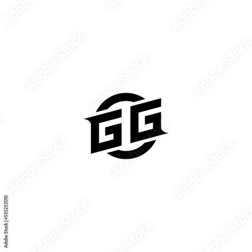 GG Premium esport logo design Initials vector