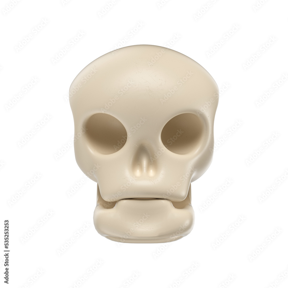 Halloween Skull 3D Render