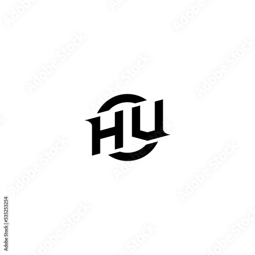 HV Premium esport logo design Initials vector