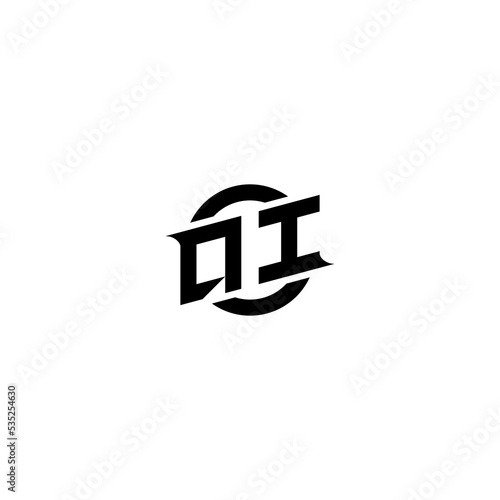 QI Premium esport logo design Initials vector