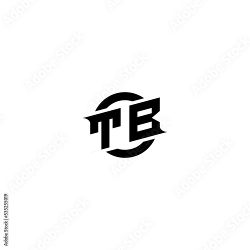 TB Premium esport logo design Initials vector