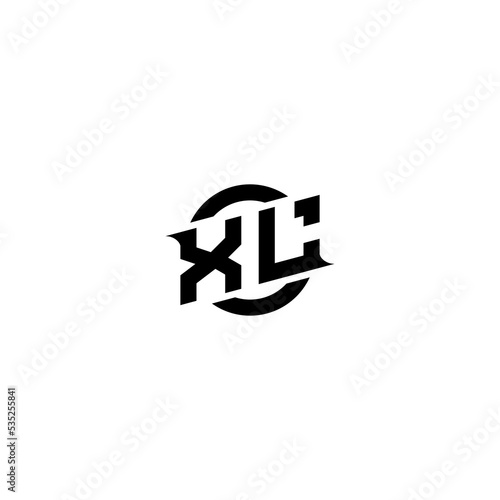 XL Premium esport logo design Initials vector