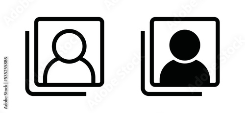 Switch account or user icon vector. Change of people or person symbol illustration. Replace data sign silhouette