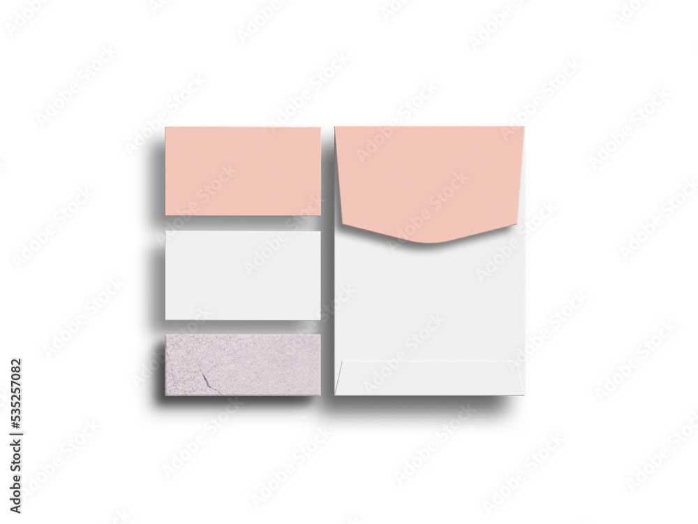 A4 envelope with business card mockup A4 envelope with business card mockup