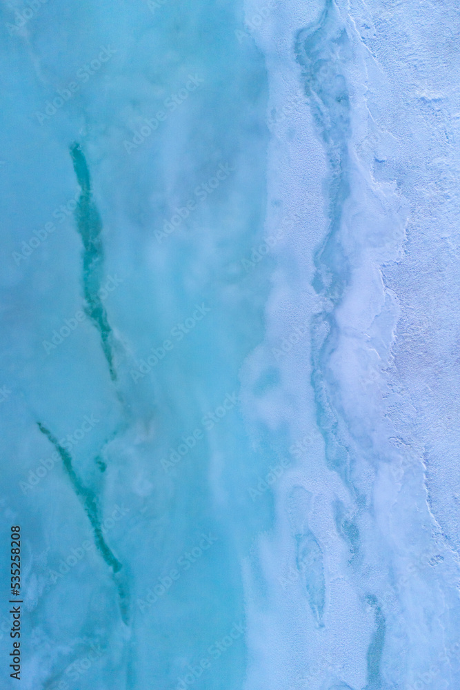 Frozen lake in winter Frozen lake in winter