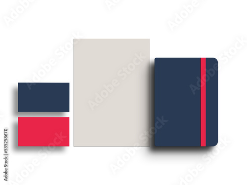 Free Download Elegant business card with diary mockup - GFXLoad