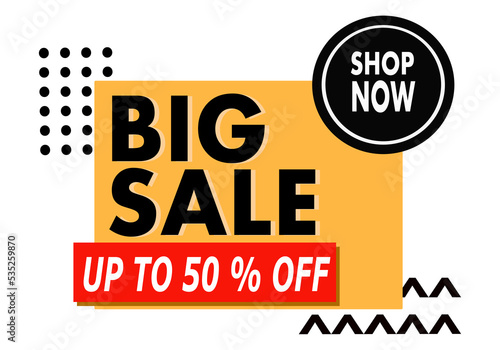 simple design for special discount promo, flash sale, event, or big sale