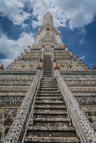 WAT ARUN temple in Bangkok. Buddhism. Buddhist temple. Travel to Thailand. Culture. Asia