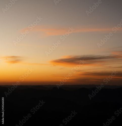 sao bento sapucai, sunset in the mountains © Matheus