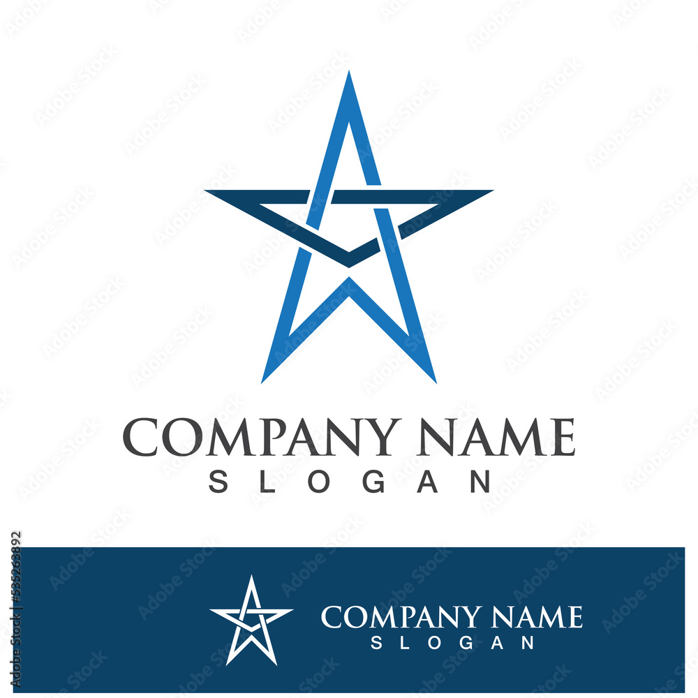 Obraz premium star vector icon template