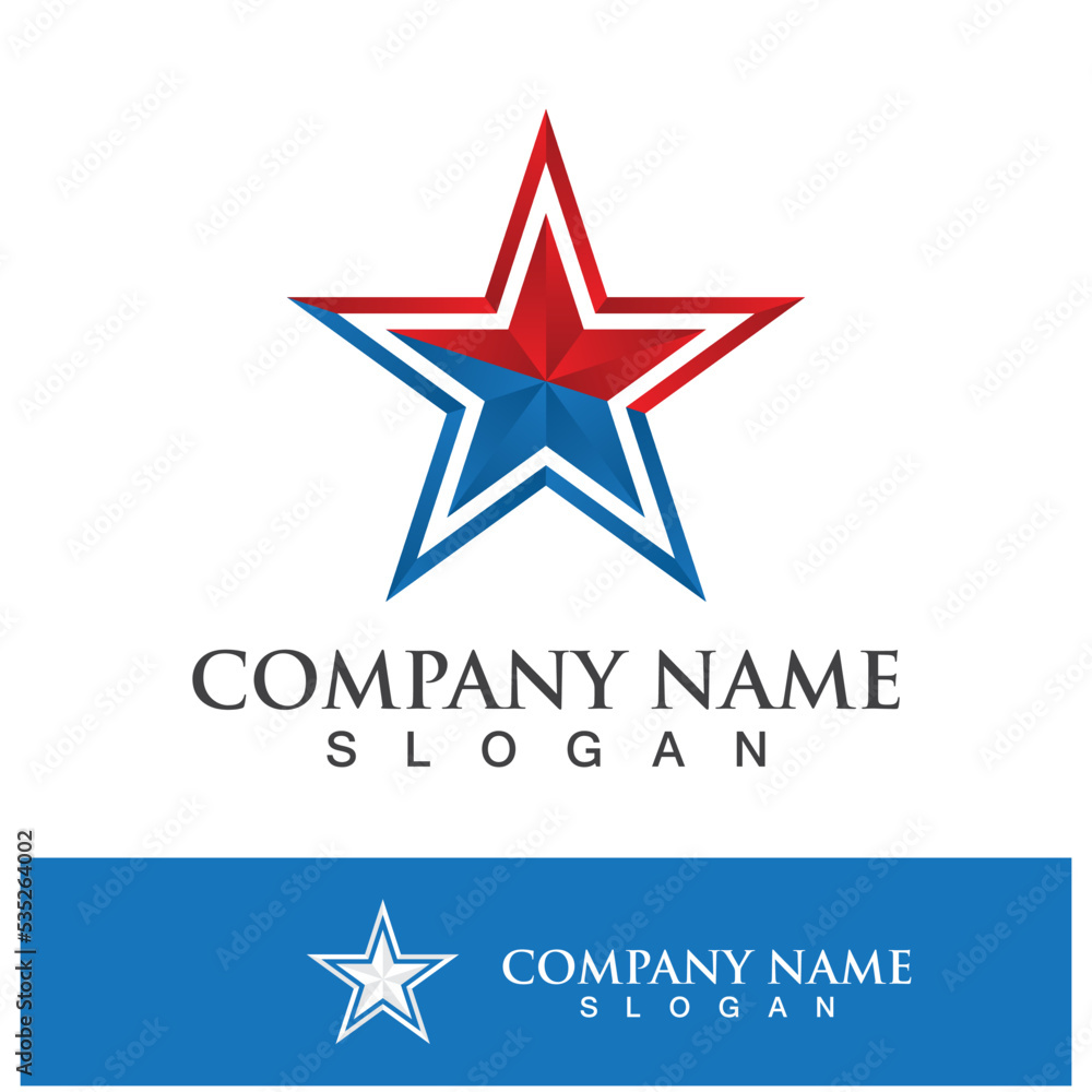 Obraz premium star vector icon template