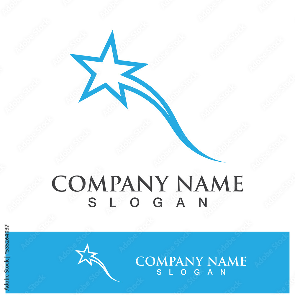 Obraz premium star vector icon template