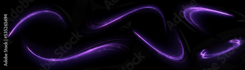 Purple light trail, wave speed, trace line twirl
