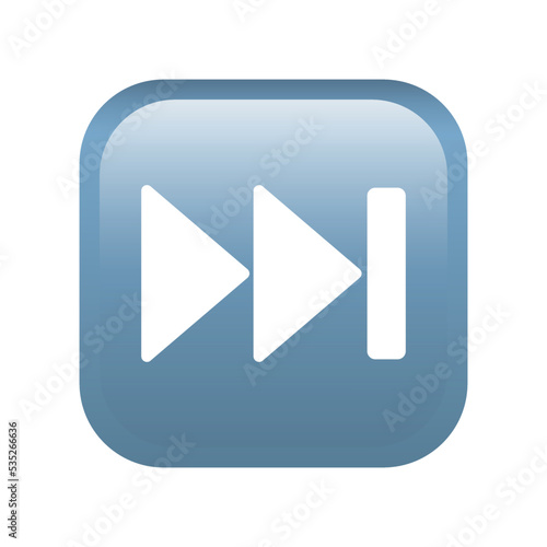 Next track button emoji icon. Multimedia symbol modern, simple, vector, icon for website design, mobile app, ui. Vector Illustration