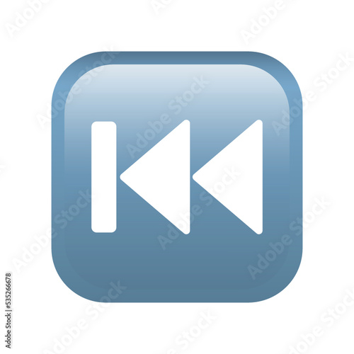 Last track button emoji icon. Multimedia symbol modern, simple, vector, icon for website design, mobile app, ui. Vector Illustration