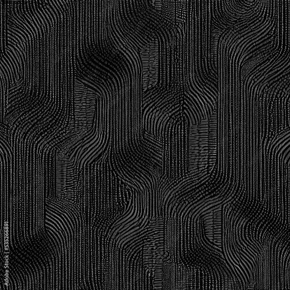 Parametric pattern, wavy dark background