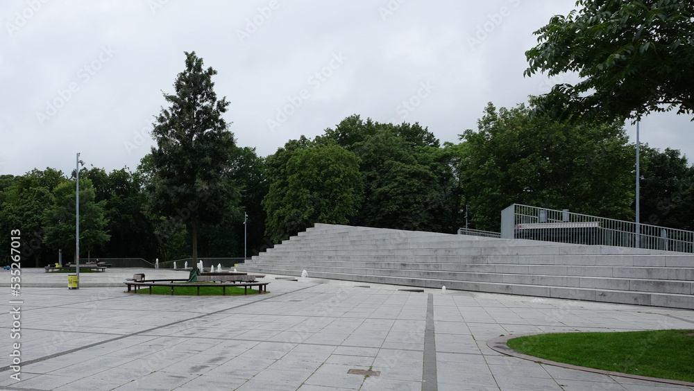A modern park in Copenhagen A modern park in Copenhagen