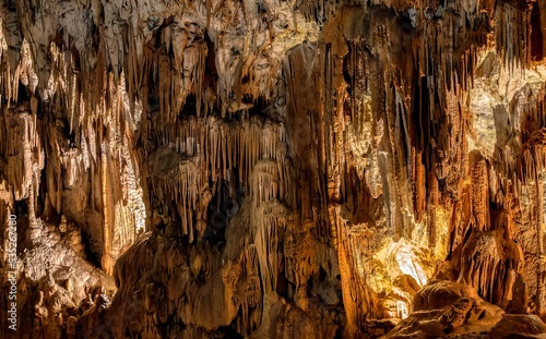 Obraz na plátně Dripstones in the cave