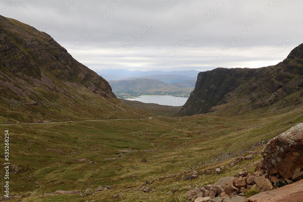 Passstraße Bealach na Ba nach Applecross, Schottland Passstraße Bealach na Ba nach Applecross, Schottland