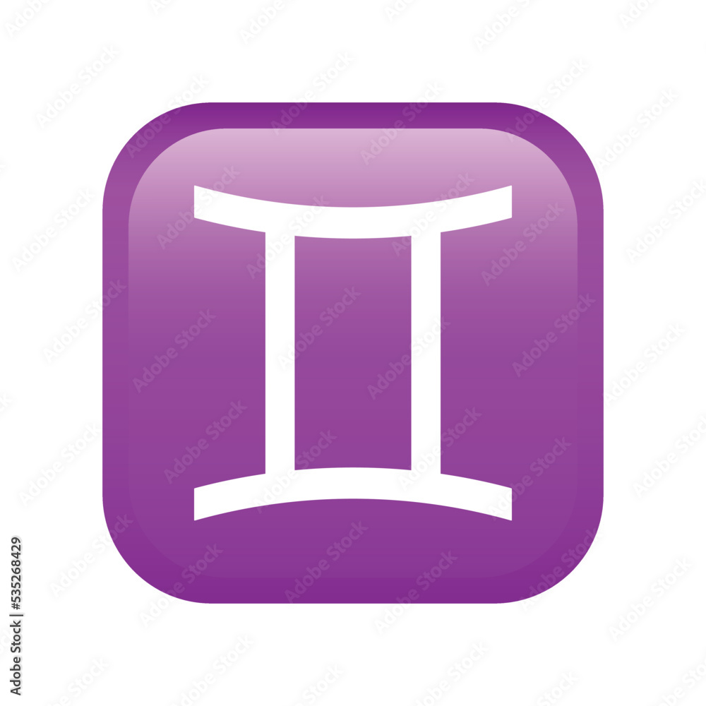 Gemini emoji icon. Astrology symbol modern, simple, vector, icon for website design, mobile app, ui. Vector Illustration Gemini emoji icon. Astrology symbol modern, simple, vector, icon for website design, mobile app, ui. Vector Illustration