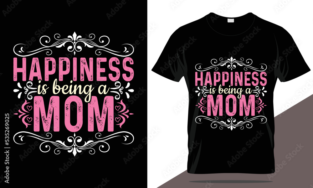 Obraz premium Mom t-shirt design, mother's day t-shirt, mother's day typography t-shirt, mom t-shirt template