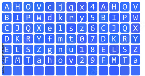pattern with alphabet
