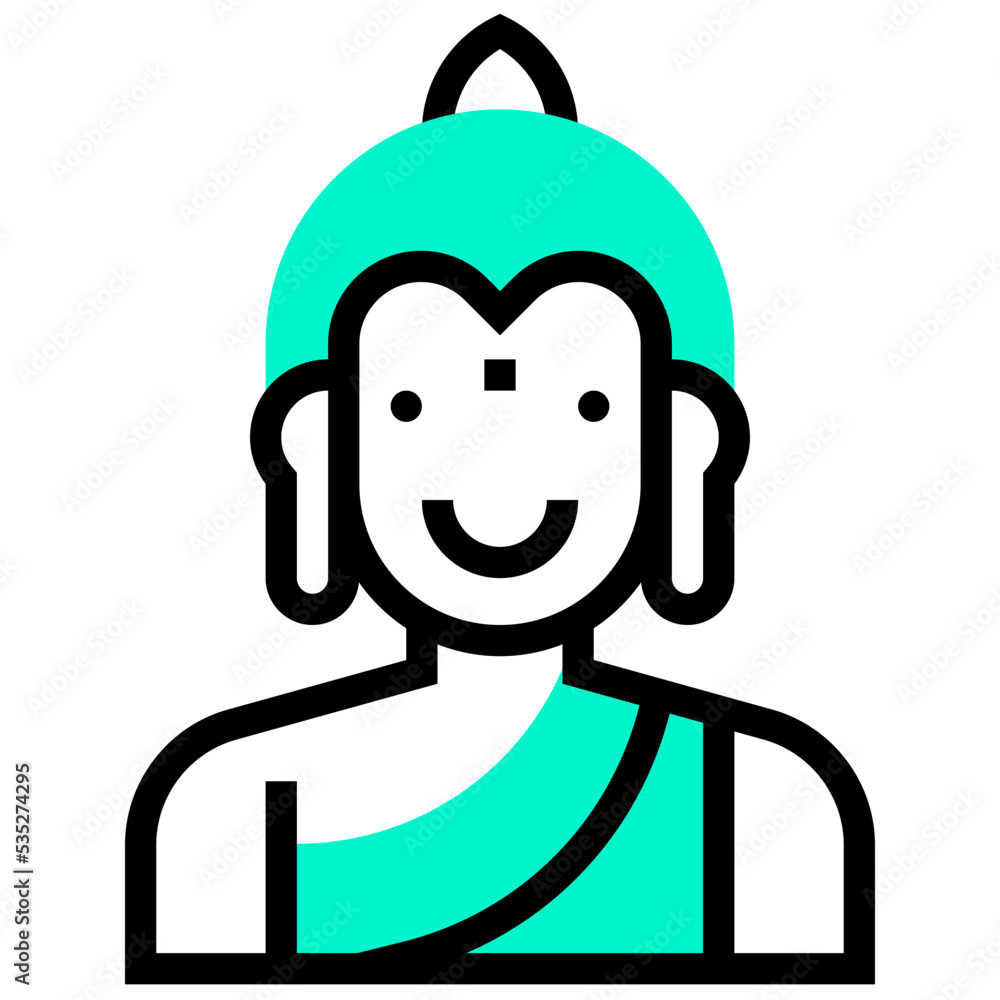 Fototapeta premium Buddha icon