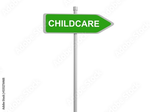 Childcare sign
