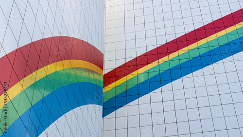 Rainbow on the building © Marcin
