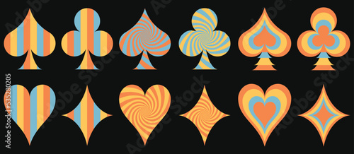 Groovy psychedelic retro 90s style patches collection. groovy trendy retro hippie sticker pack.
