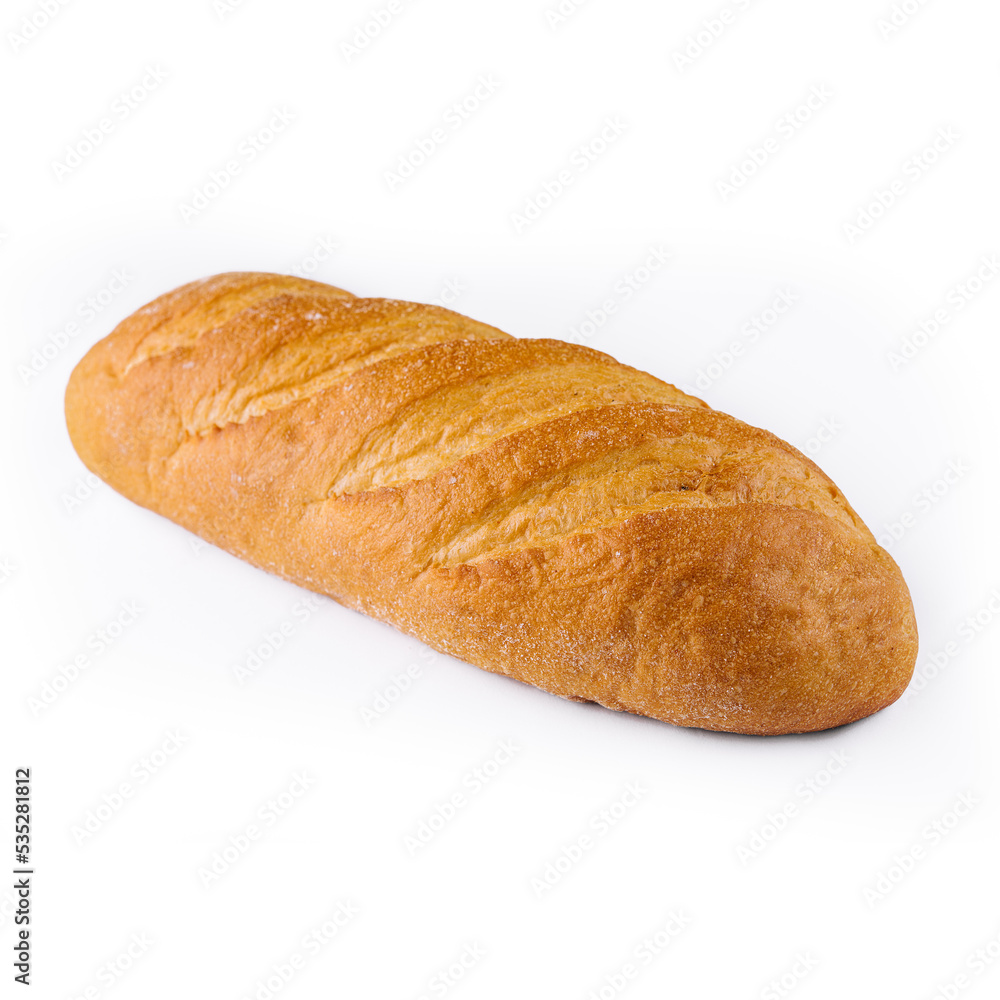 White bread isolated on a white background White bread isolated on a white background