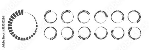 Circular Loading Buffering Icons Vector Video Ready for Animation Gif All Keyframes Frames Bufring Circle Waiting for Connection Buffer Preloader Download Symbol Easy Replace Color