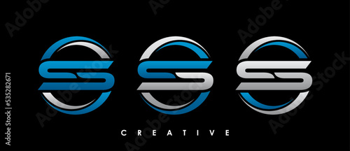 SS Letter Initial Logo Design Template Vector Illustration