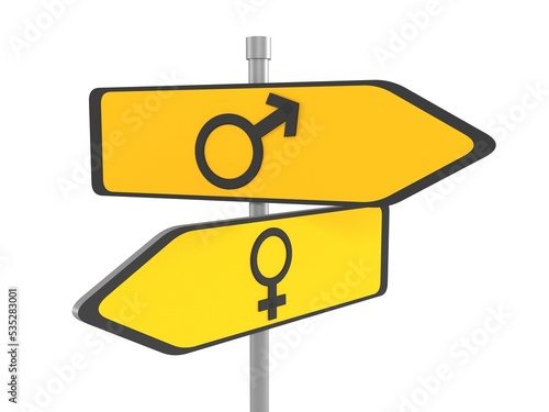 Male and female sign