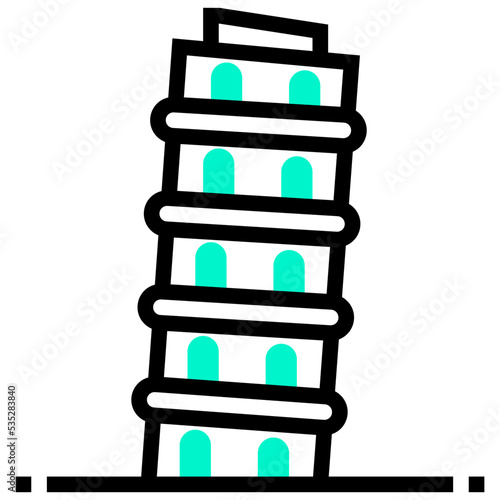 Leaning icon