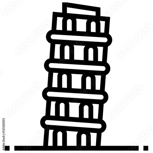 Leaning icon