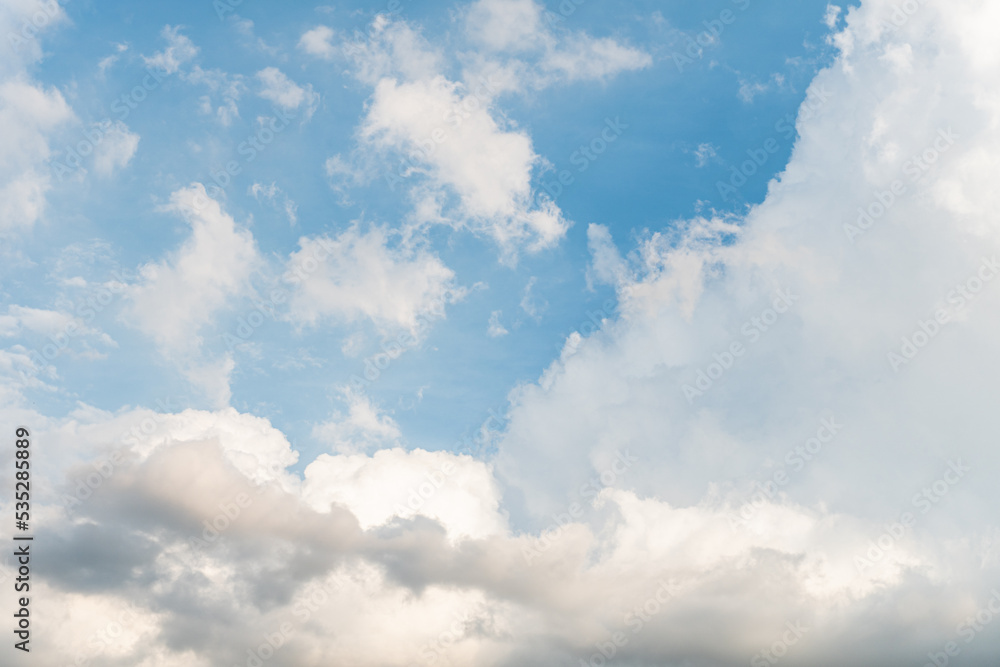 Blue sky background with clouds