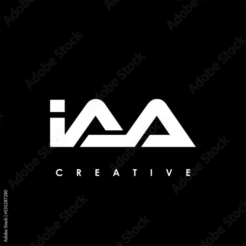 IAA Letter Initial Logo Design Template Vector Illustration