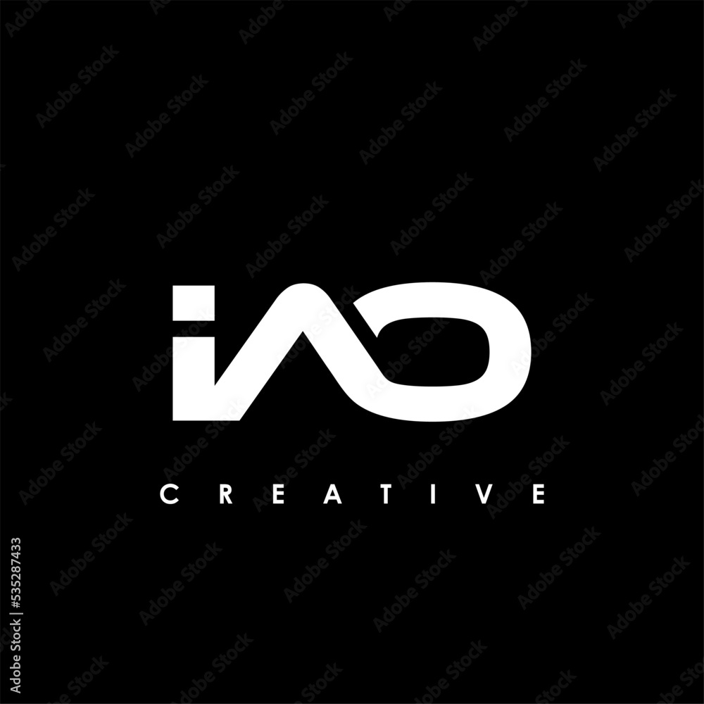 IAO Letter Initial Logo Design Template Vector Illustration IAO Letter Initial Logo Design Template Vector Illustration