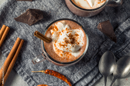 Homemade Spicy Mexican Hot Cocoa Chocolate