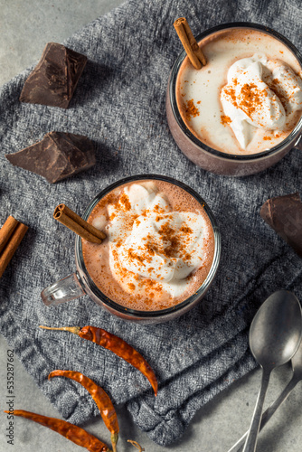 Homemade Spicy Mexican Hot Cocoa Chocolate