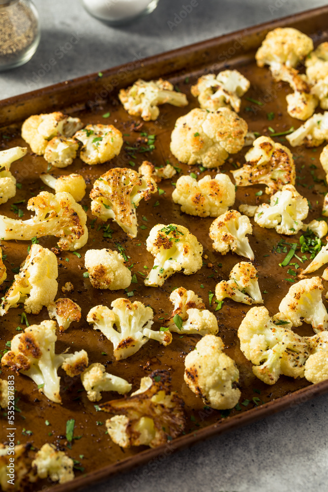 Homemade Roasted White Cauliflower