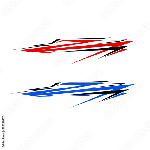 car wrapping decal vector. modern decals for cars
