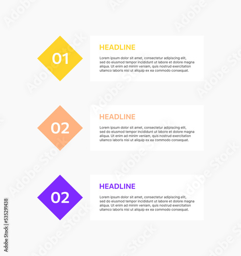 Business infographic timeline with 3 steps option. Business infographic template. Presentation infographics template with timeline process. Infographic timeline process. 