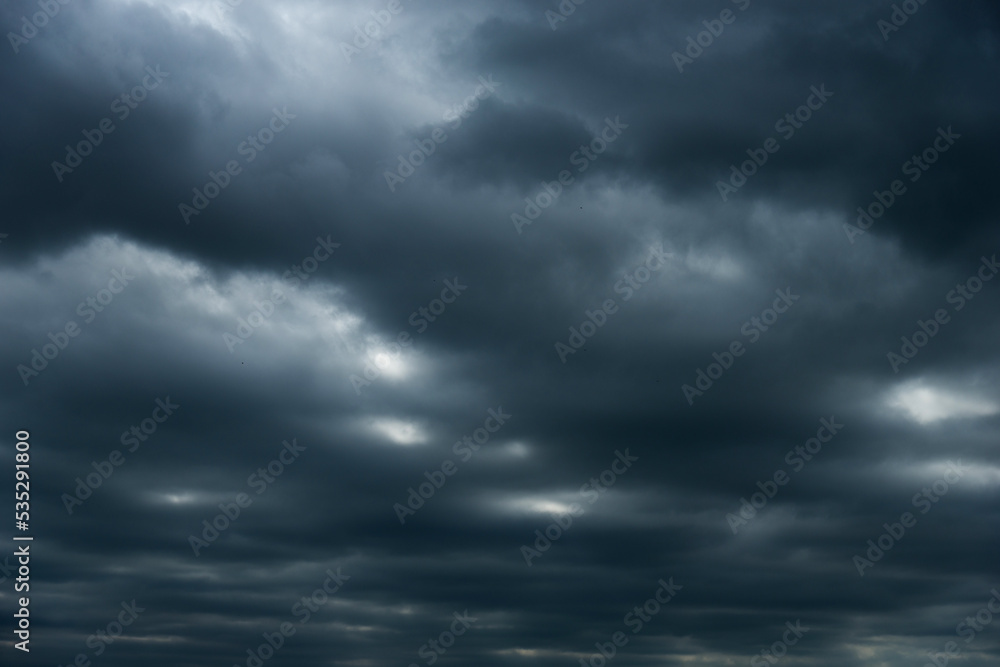 Background of stormy rain clouds