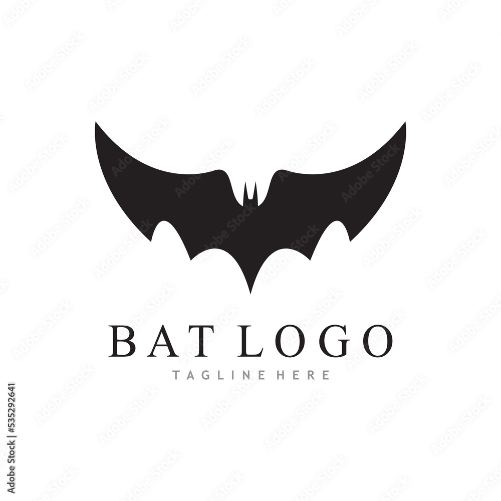Fototapeta premium bat vector icon logo template