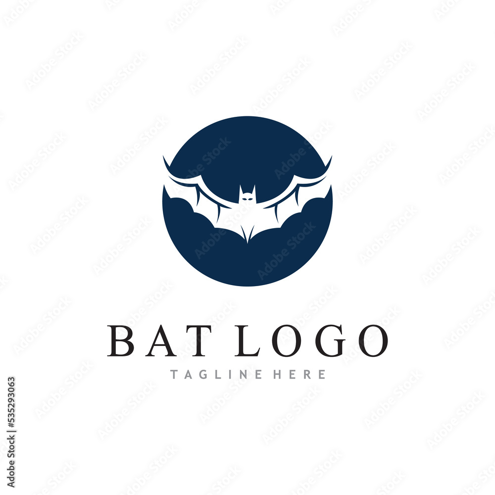 bat vector icon logo template bat vector icon logo template