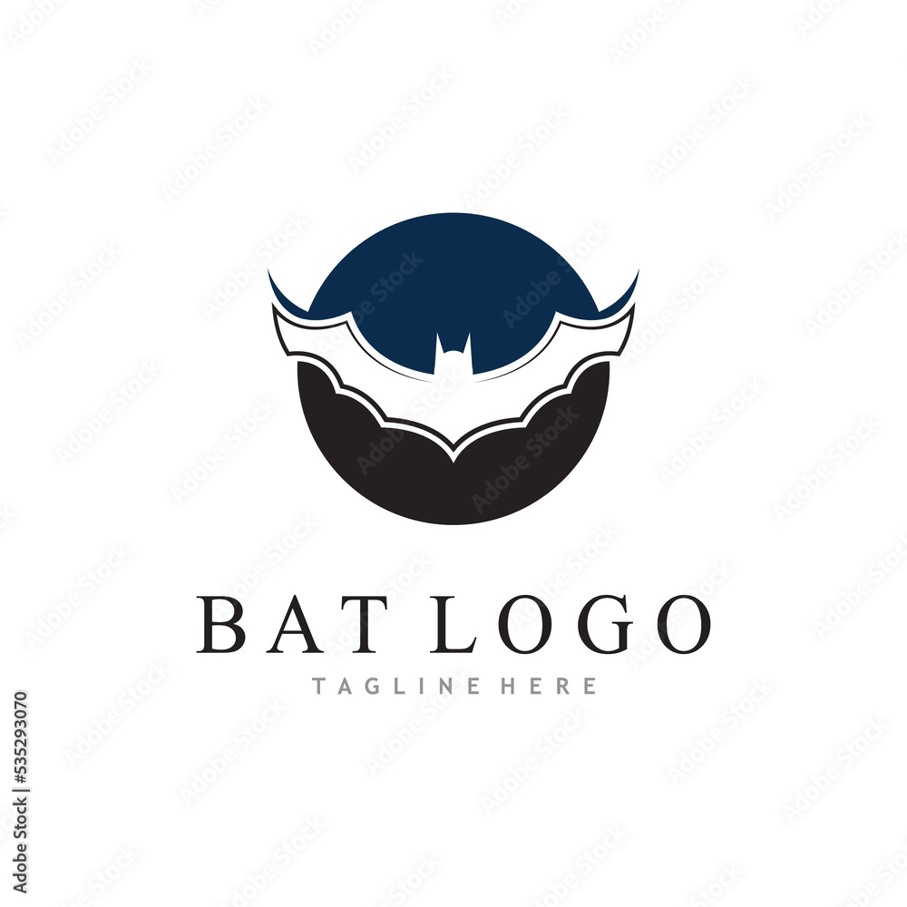 bat vector icon logo template bat vector icon logo template