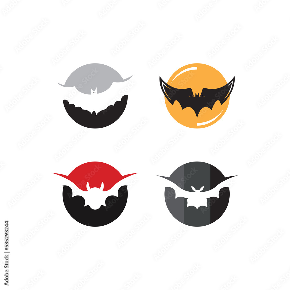 bat vector icon logo template bat vector icon logo template