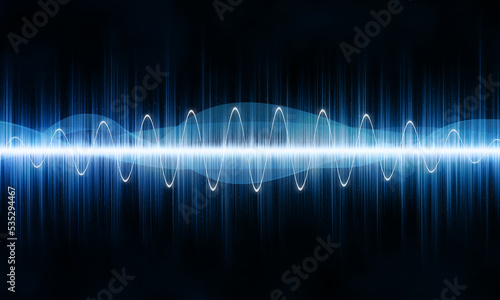 Abstract sound waveform background
